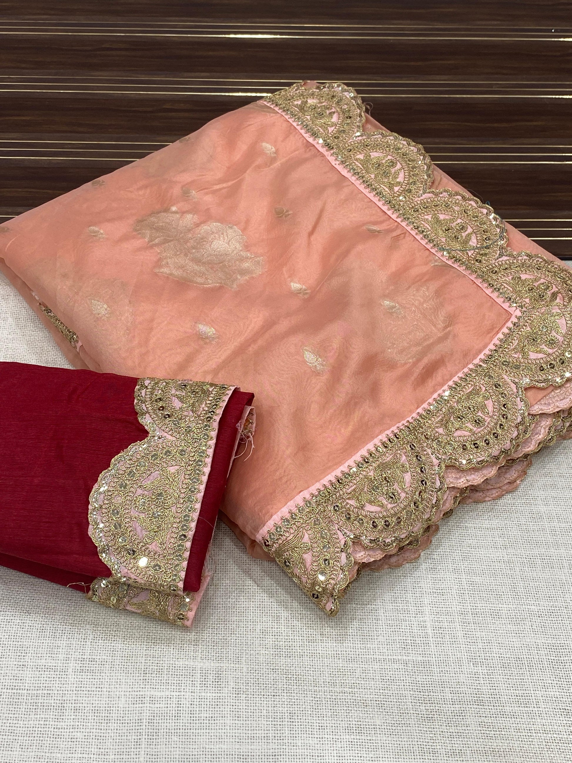 Hooriya fashions - soft veaving organza