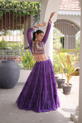 Designer Bandhani Lehenga Choli Set – Faux Georgette with Kutchi Patchwork