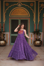 Designer Bandhani Lehenga Choli Set