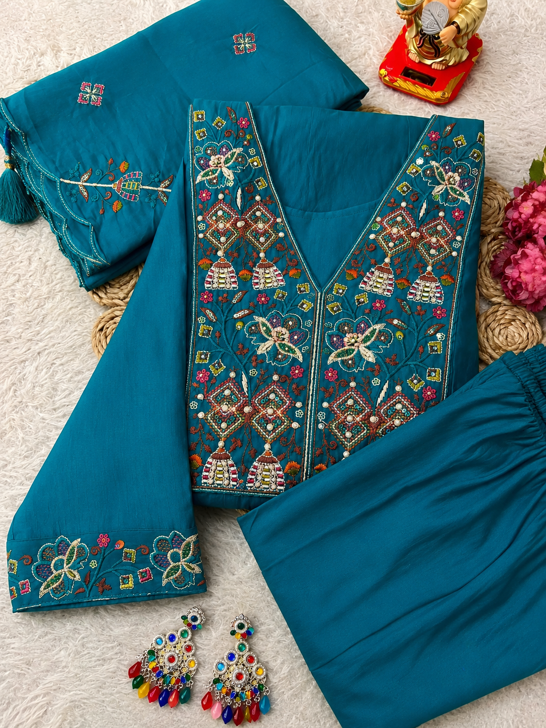 Premium Designer Viscose Embroidered Salwar Suit