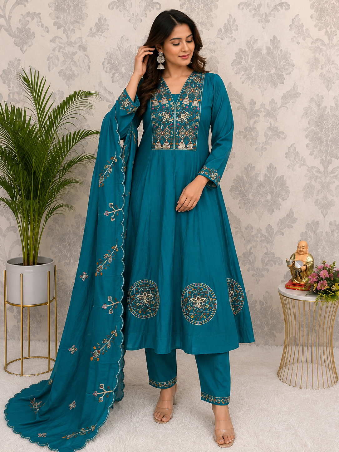 Premium Designer Viscose Embroidered Salwar Suit