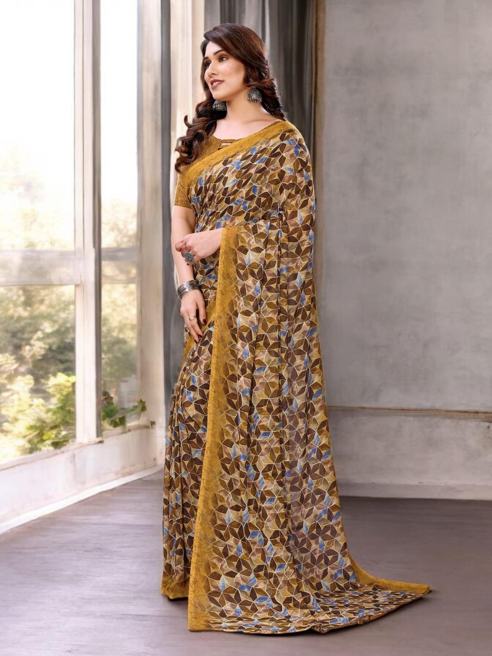 Hooriya fashions - Abstract pattern saree