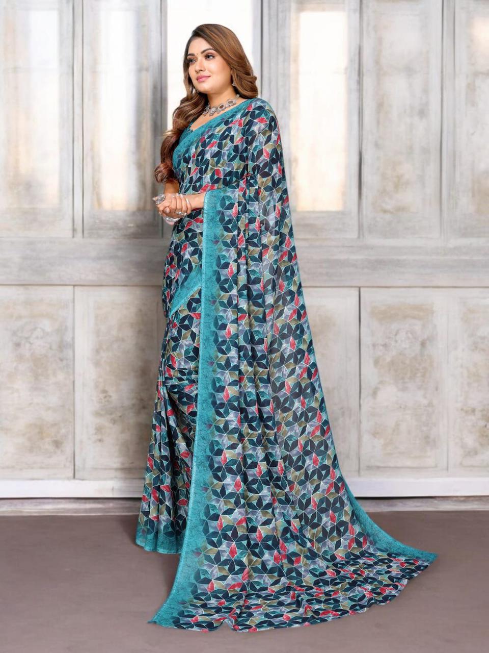 Hooriya fashions - Abstract pattern saree