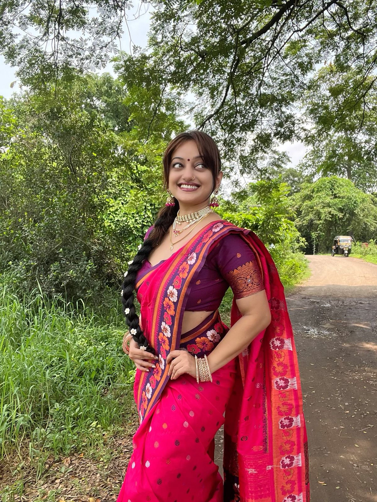 Hooriya fashions - Soft Silk Sarees Premium Two Tone Fabric