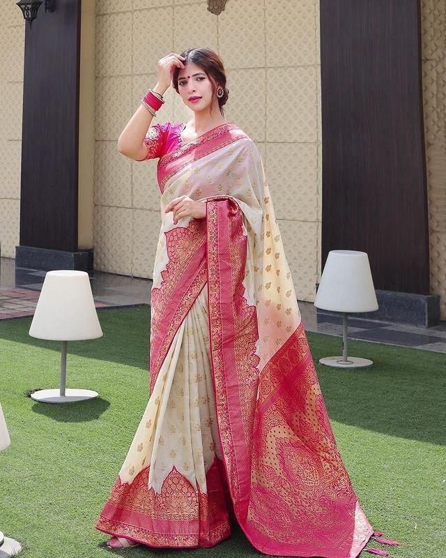 HOORIYA FASHIONS - SOFT LICHI SILK CLOTH SAREE