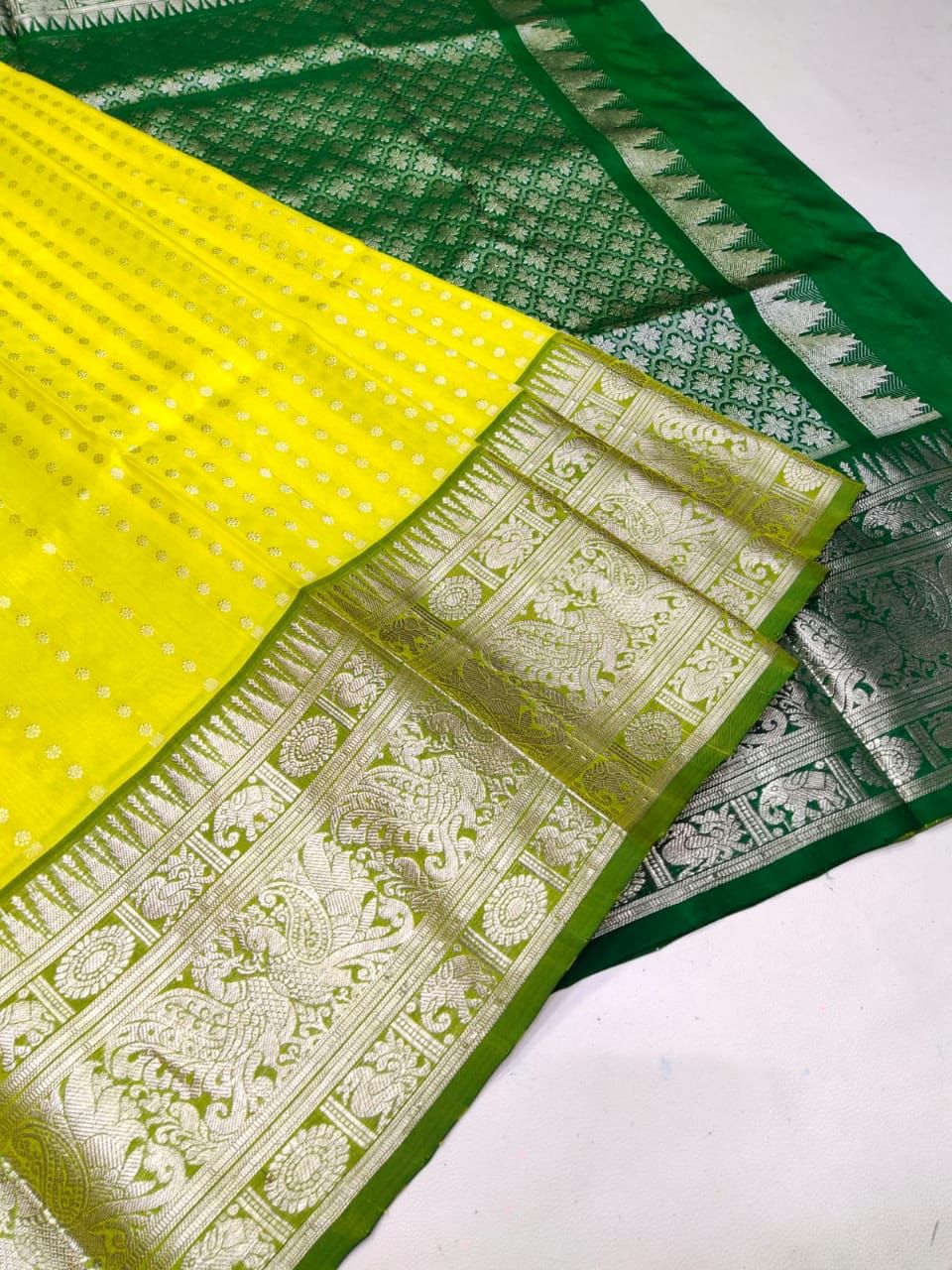 HOORIYA FASHIONS - SOFT LICHI SILK CLOTH SAREE