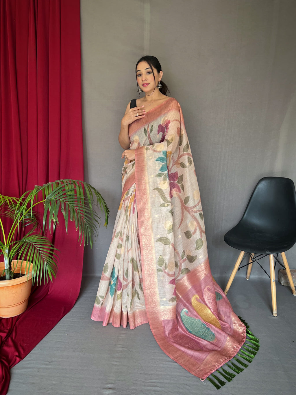 Hooriya fashios - Pure chanderi silk