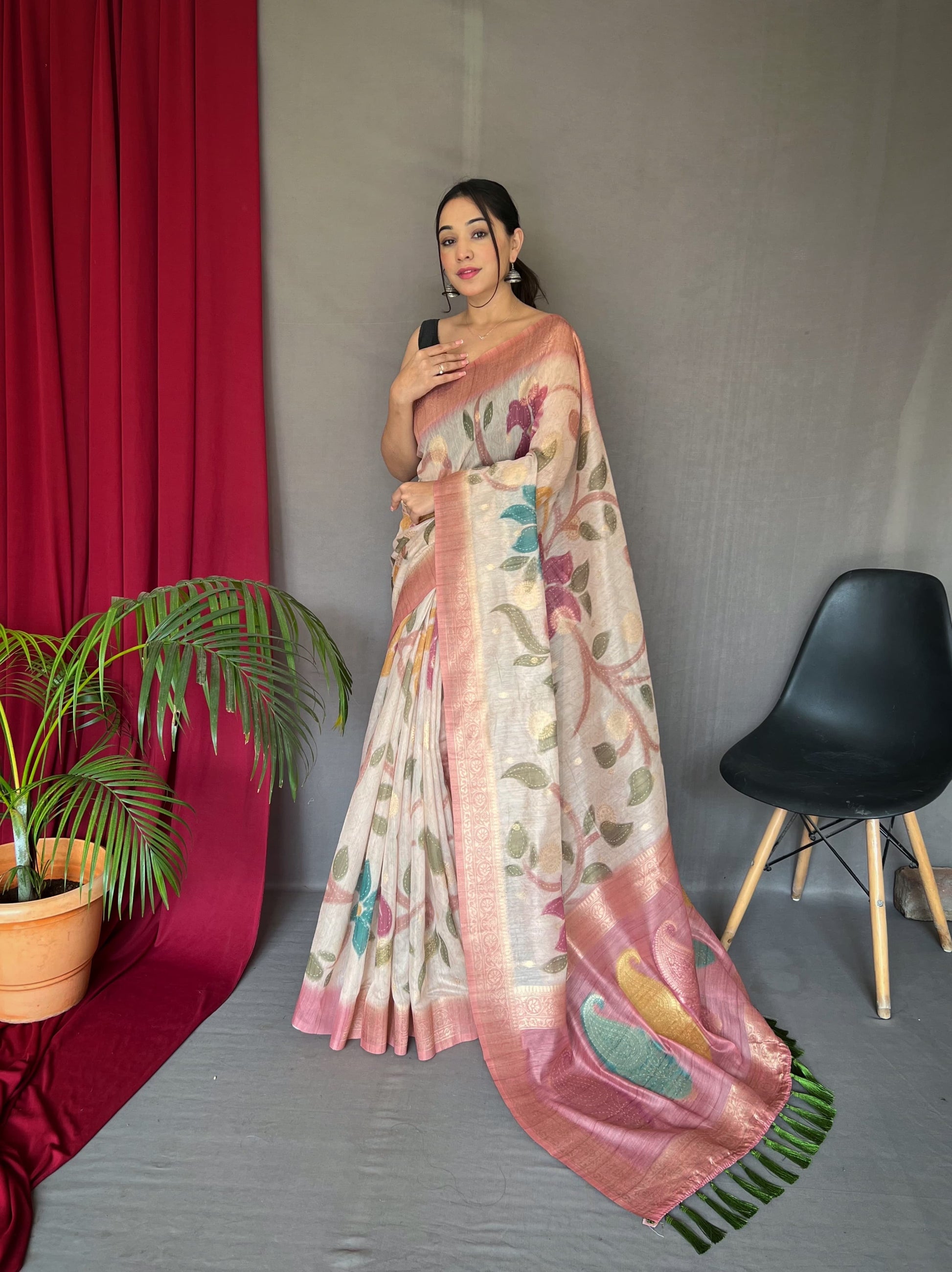 Hooriya fashios - Pure chanderi silk