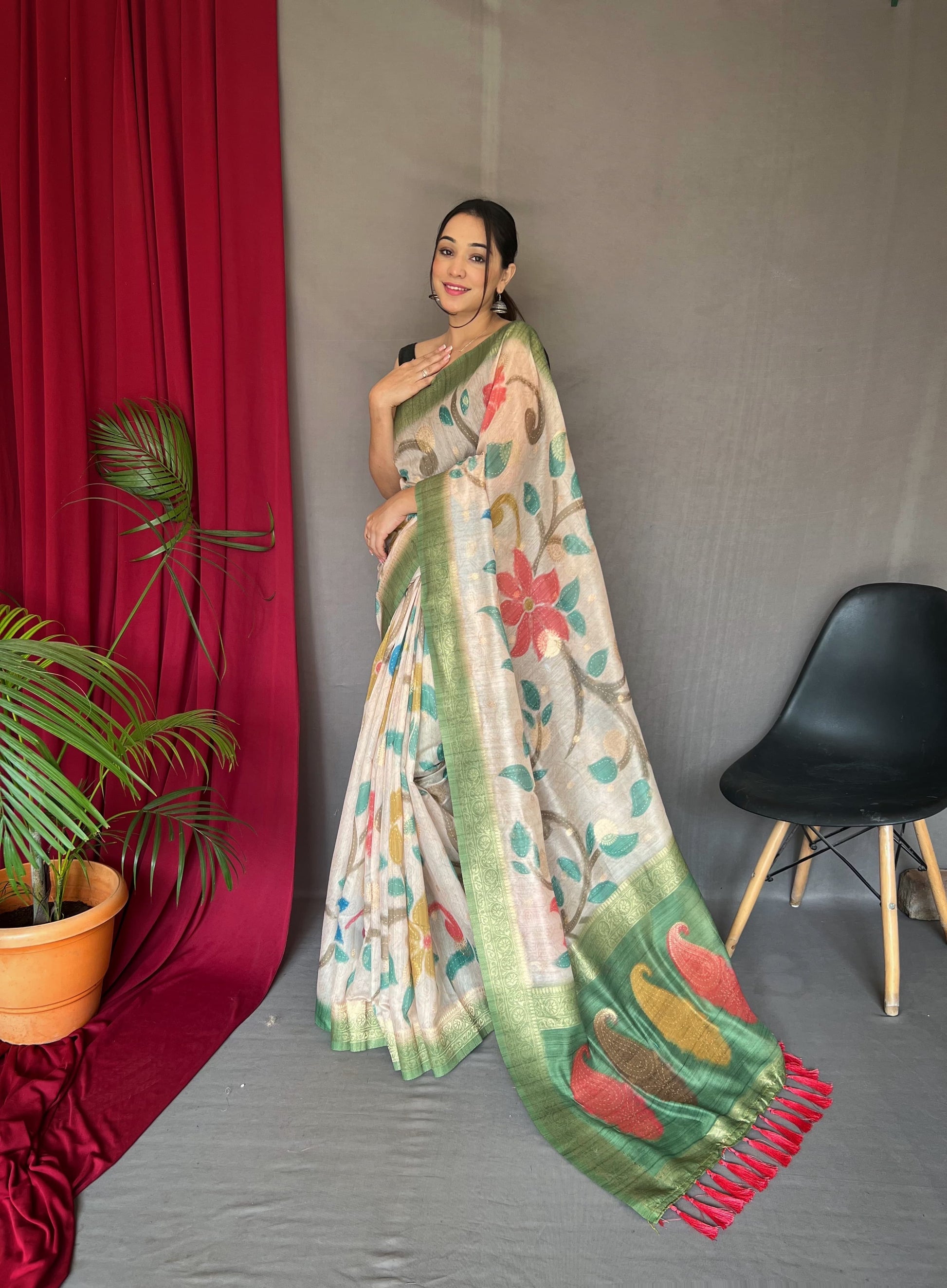 Hooriya fashios - Pure chanderi silk