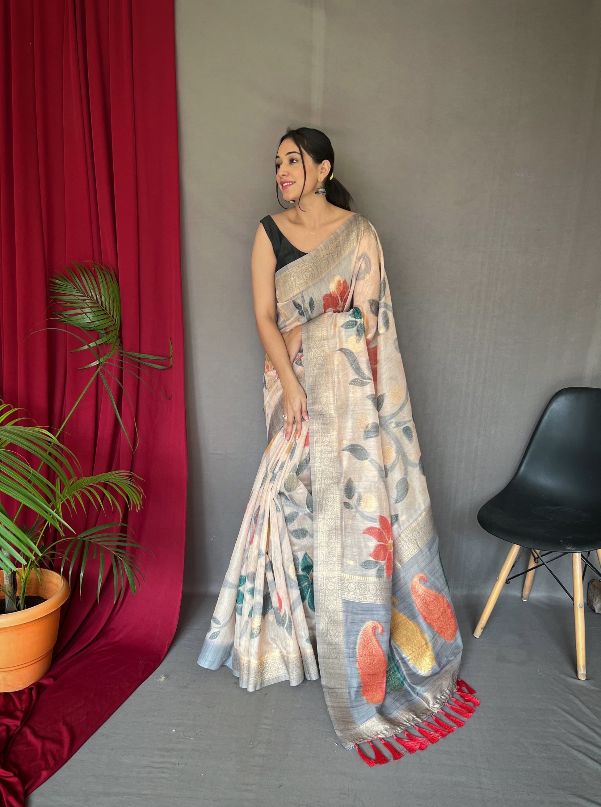 Hooriya fashios - Pure chanderi silk