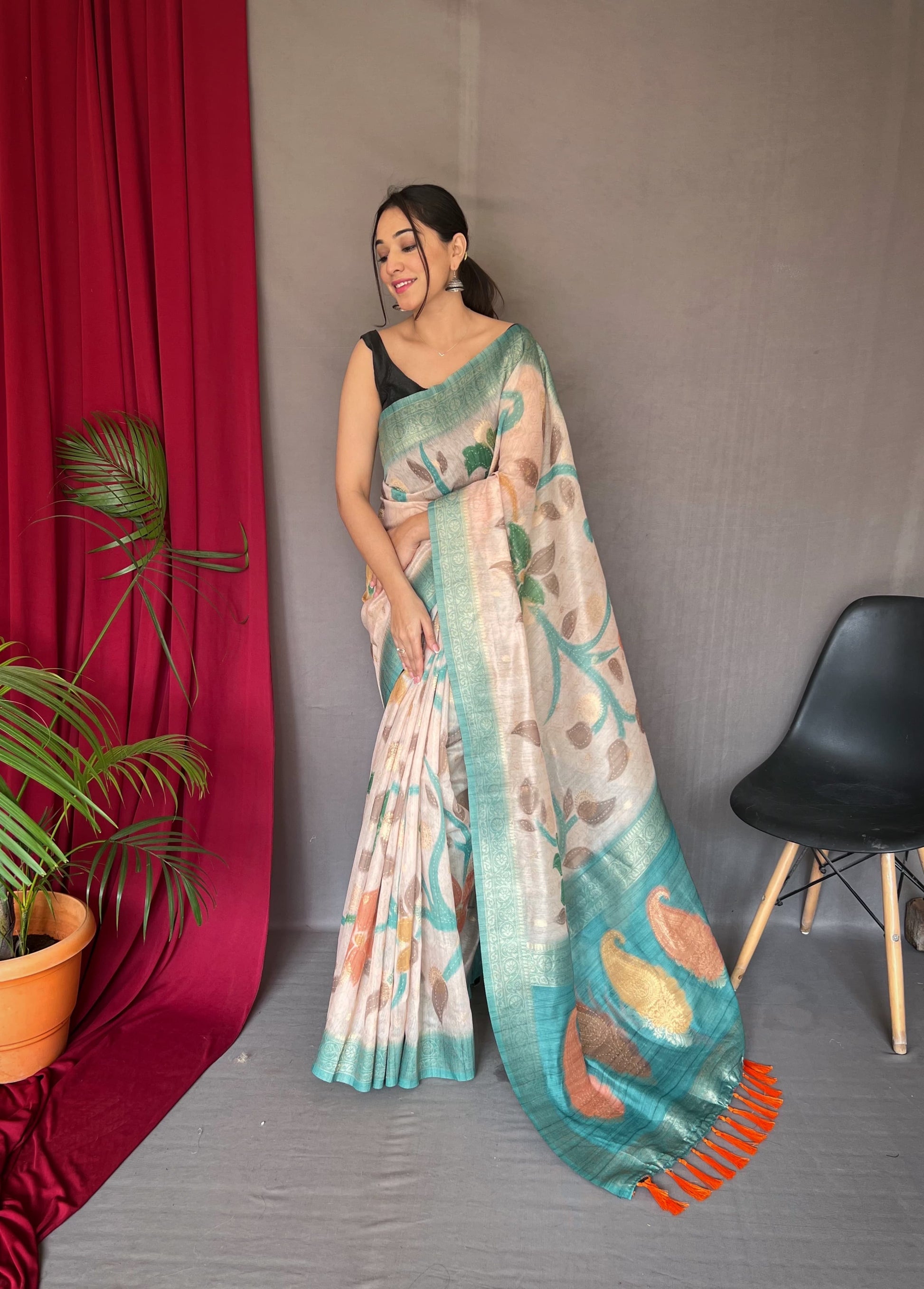 Hooriya fashios - Pure chanderi silk