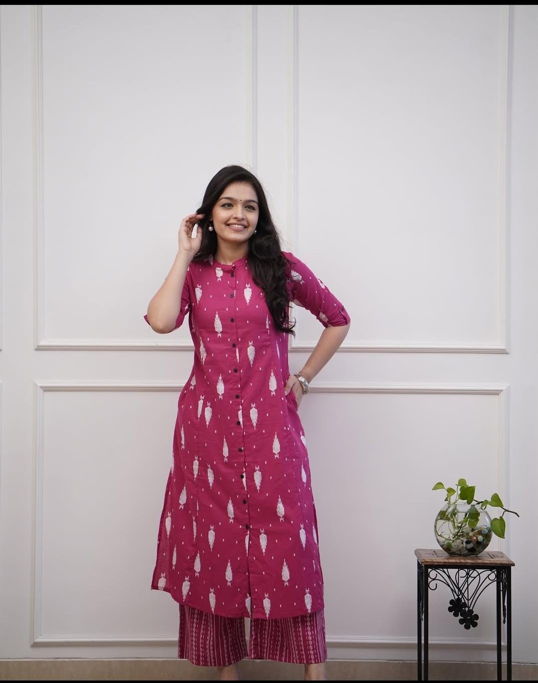 Hooriya fashions - Jaipur print _aline cord -set
