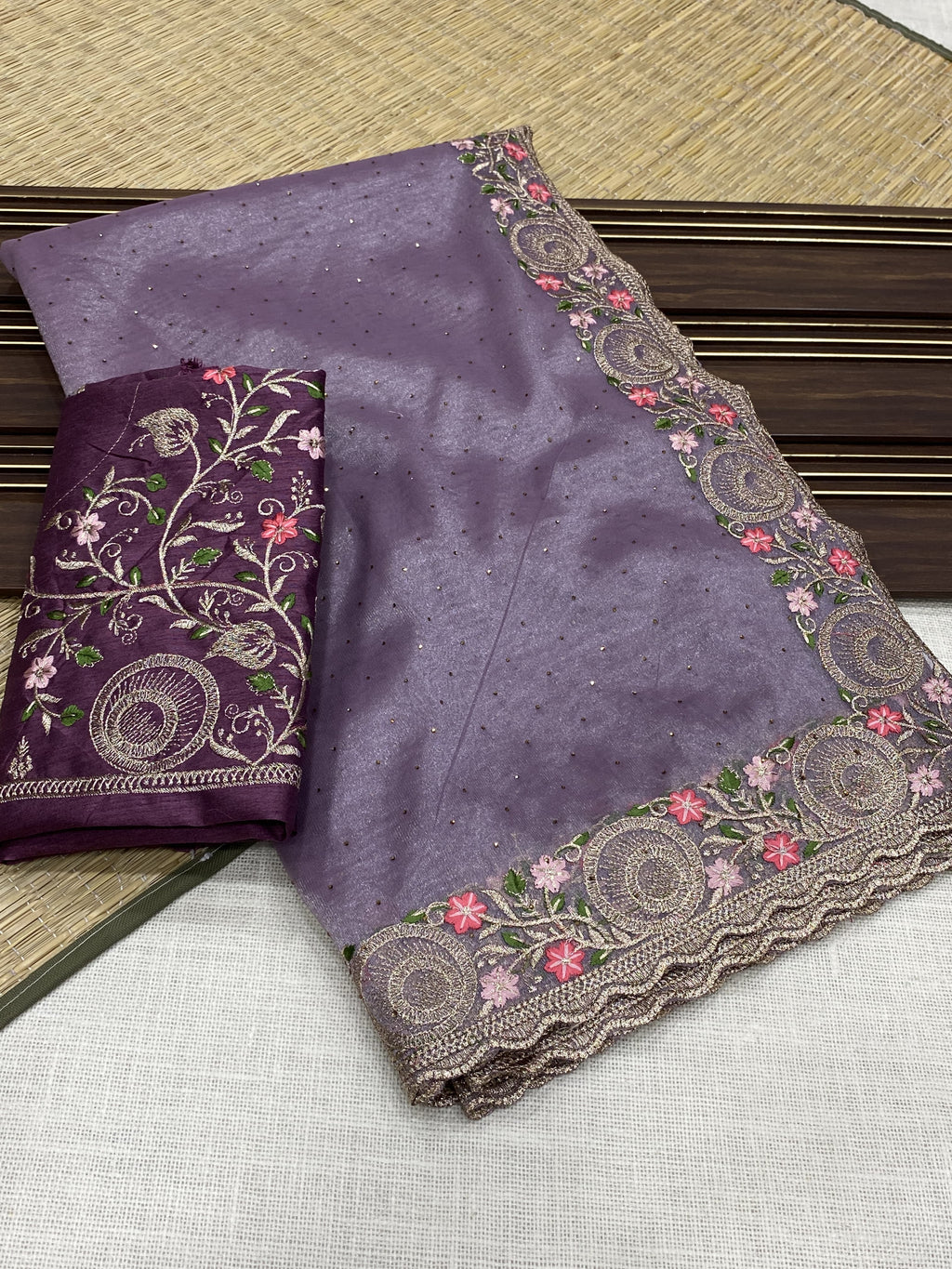 Hooriya fashions - Twill net sarees