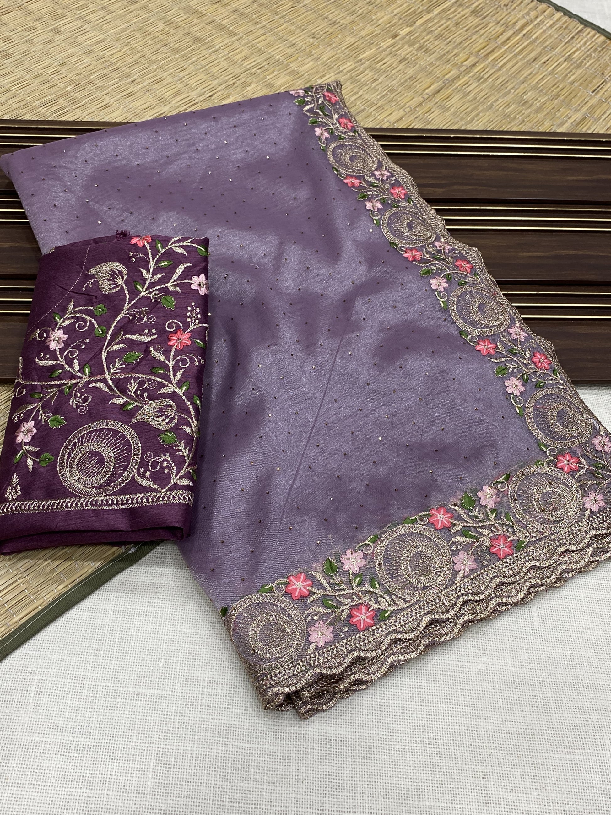 Hooriya fashions - Twill net sarees