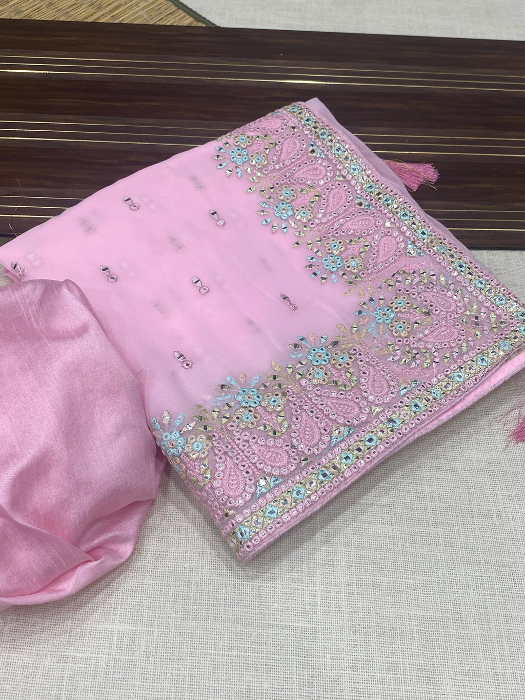 Hooriya fashions - Georgatte saree
