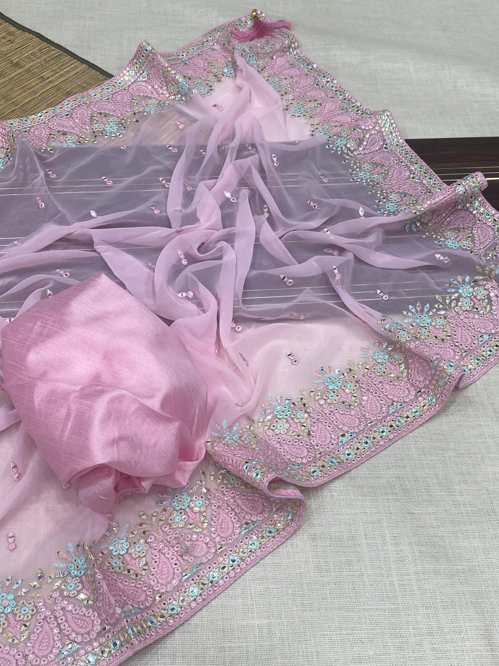 Hooriya fashions - Georgatte saree