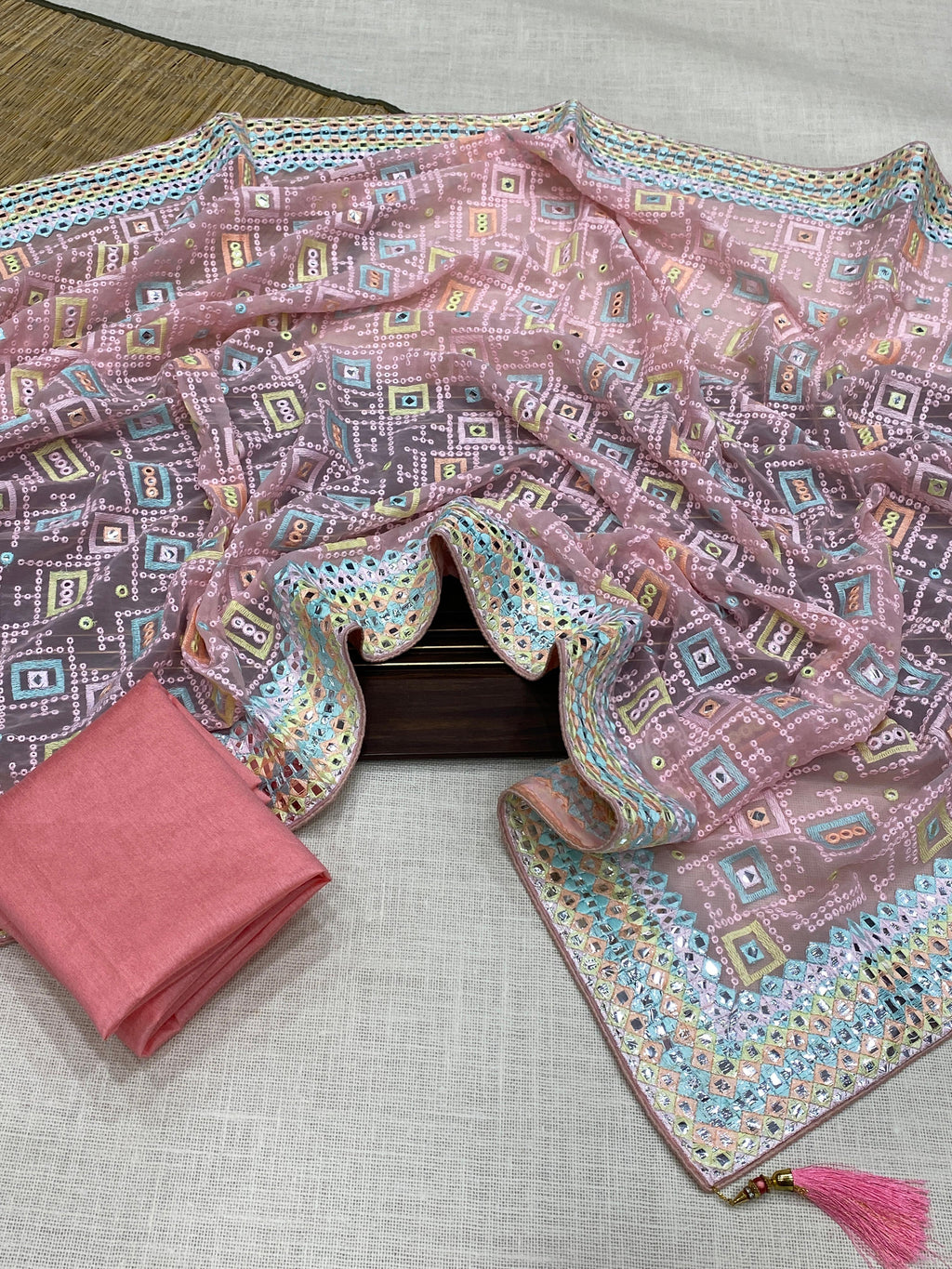 Hooriya fashions - Georgatte saree