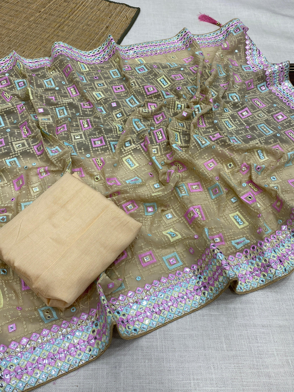 Hooriya fashions - Georgatte saree