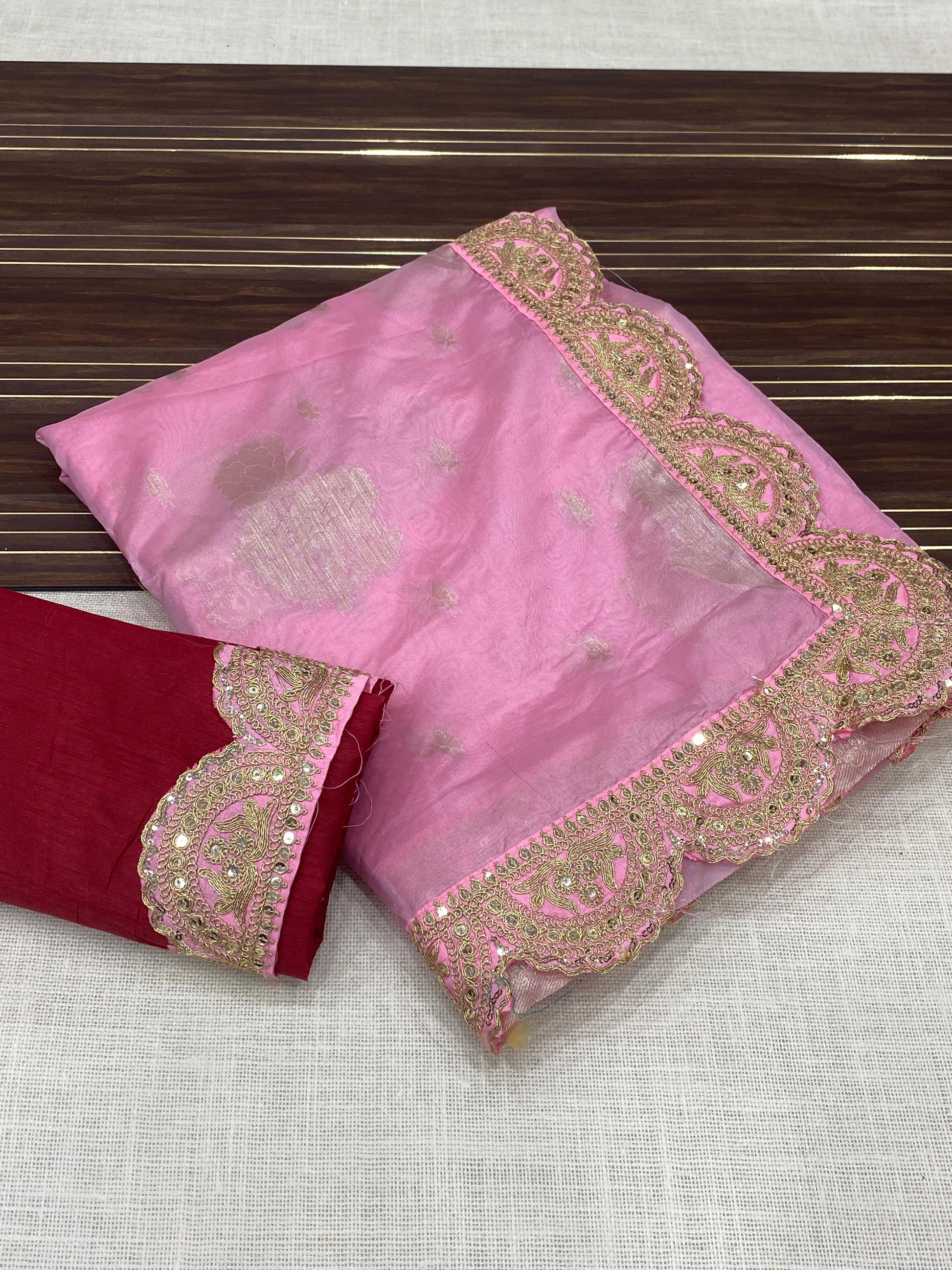 Hooriya fashions - soft veaving organza
