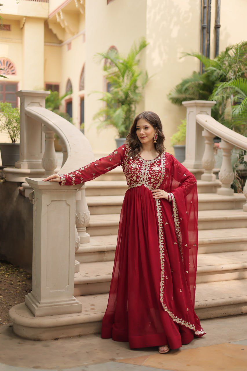 Hooriya fashions -  Faux Blooming With Sequins-Multi suits