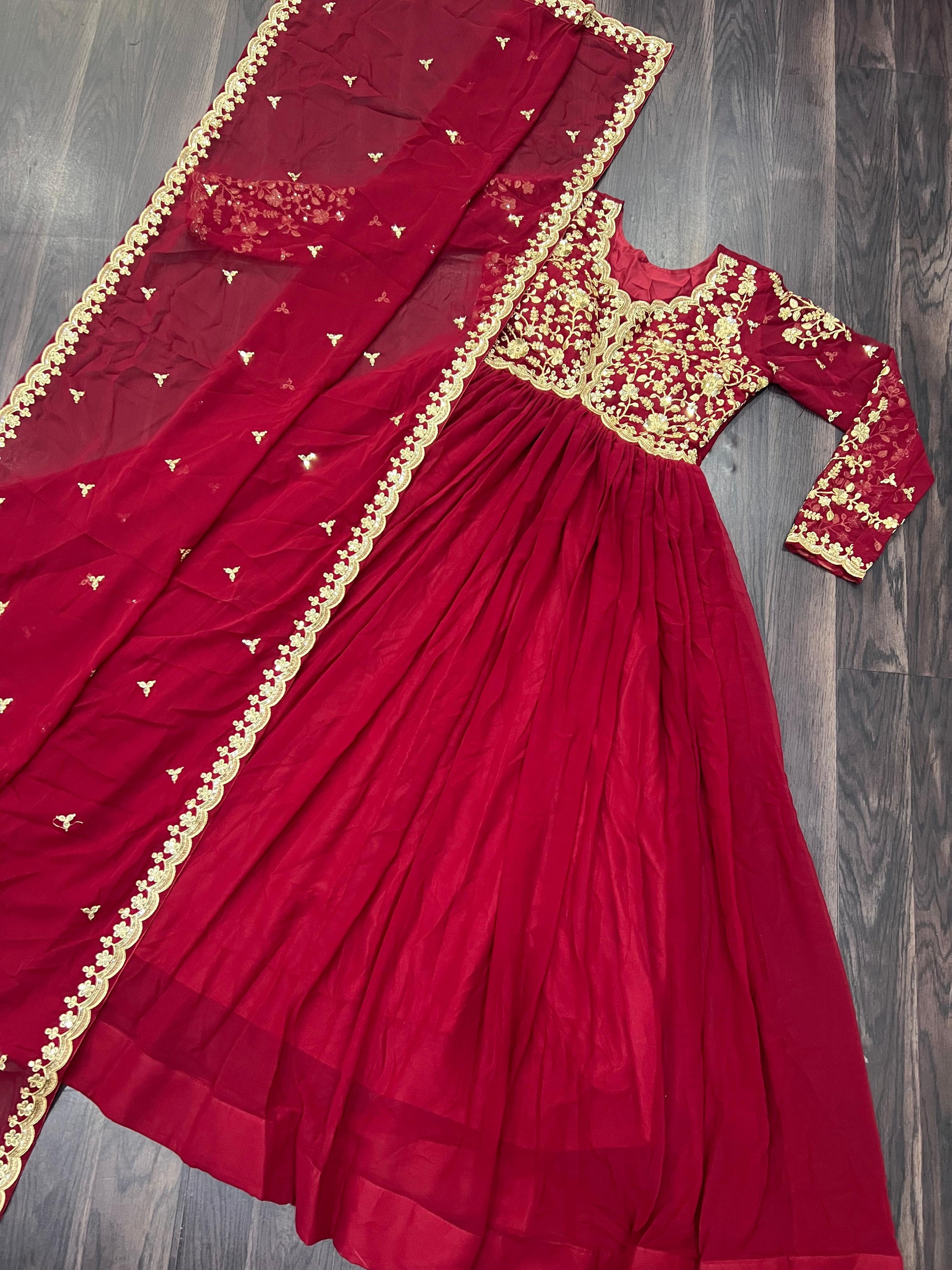 Hooriya fashions -  Faux Blooming With Sequins-Multi suits