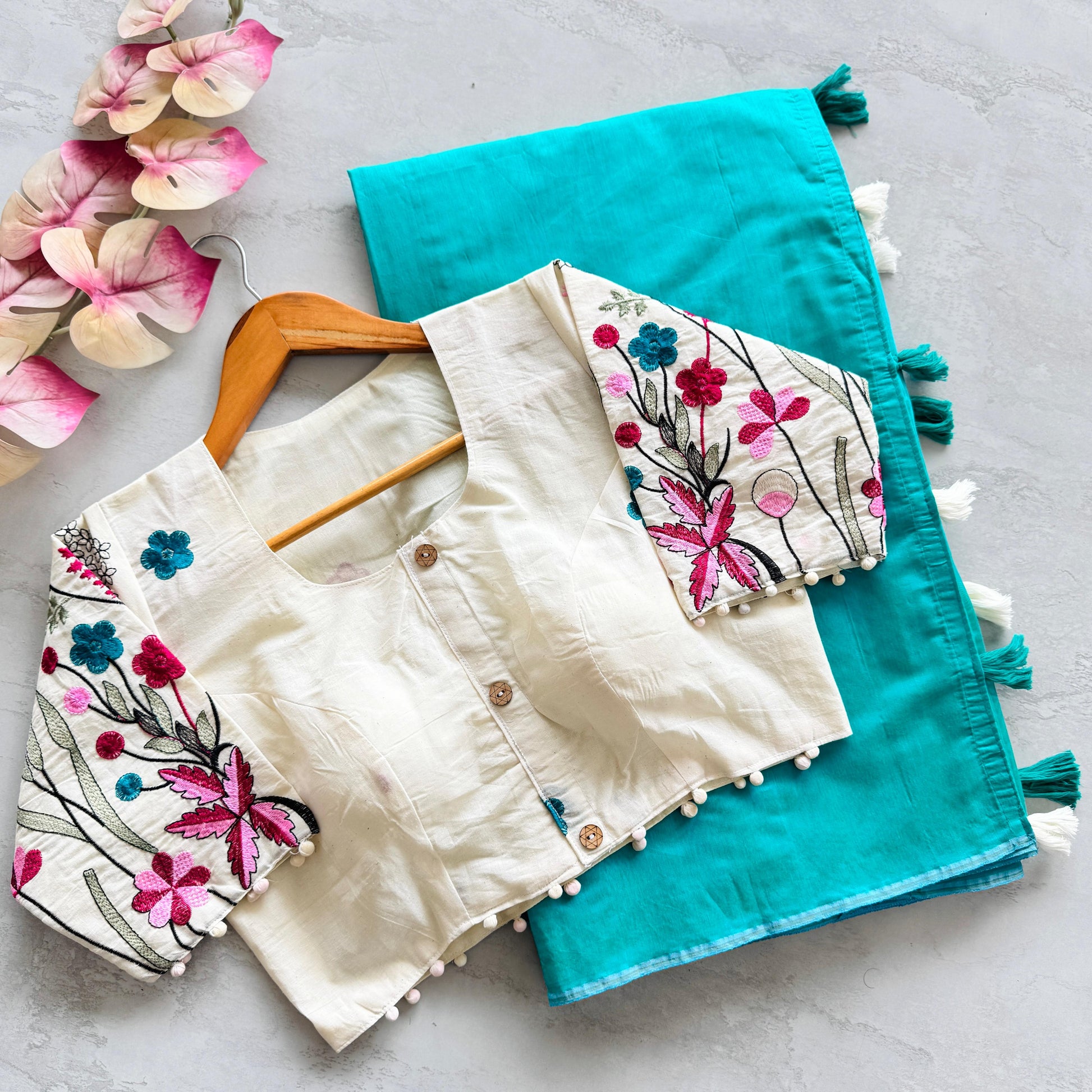 Hooriya fashions - Mulmul chanderi saree