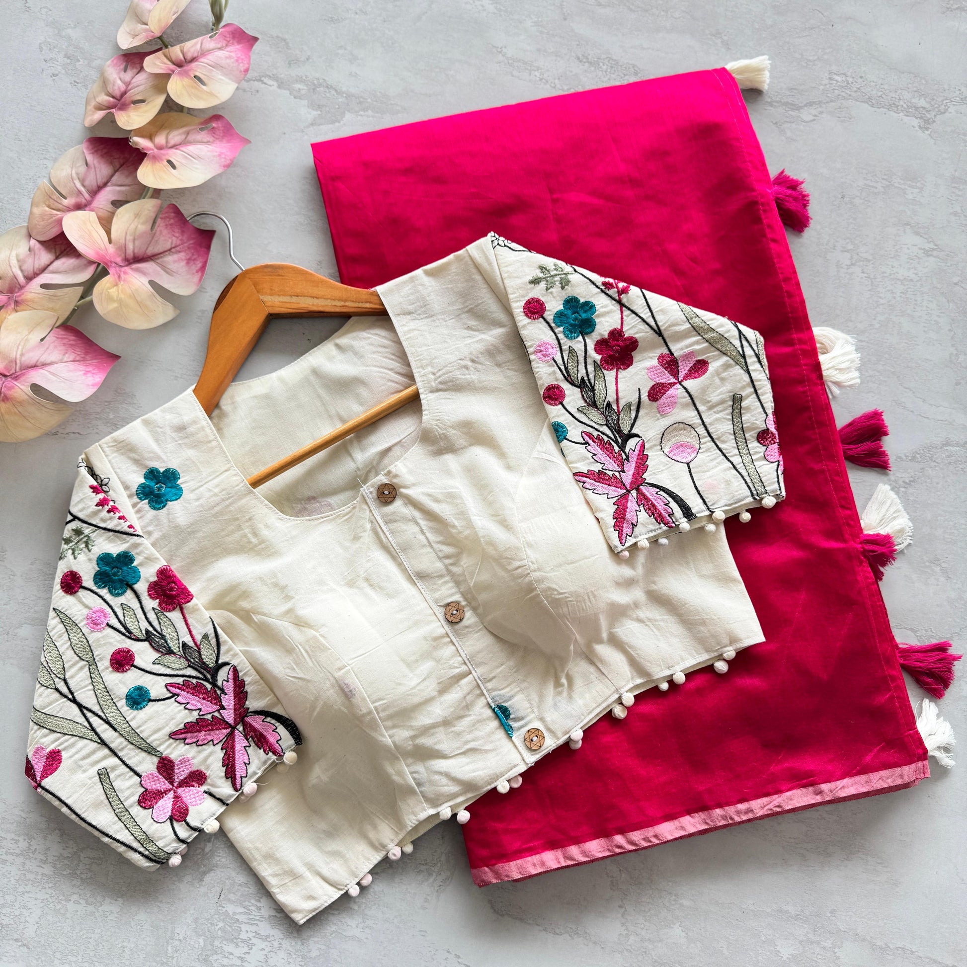 Hooriya fashions - Mulmul chanderi saree