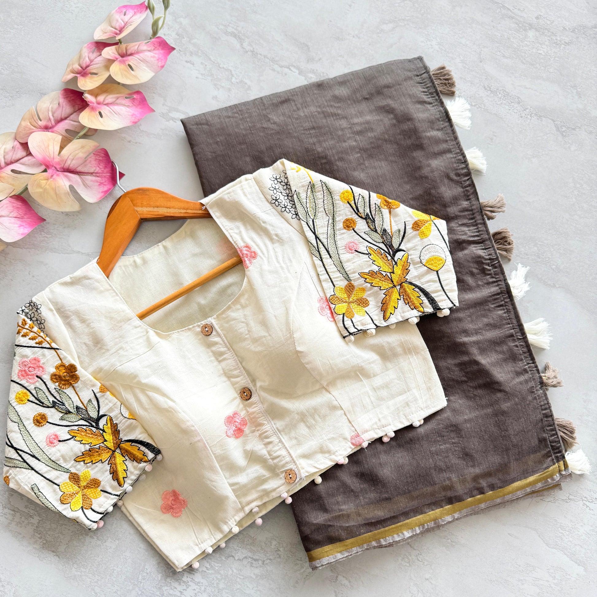 Hooriya fashions - Mulmul chanderi saree