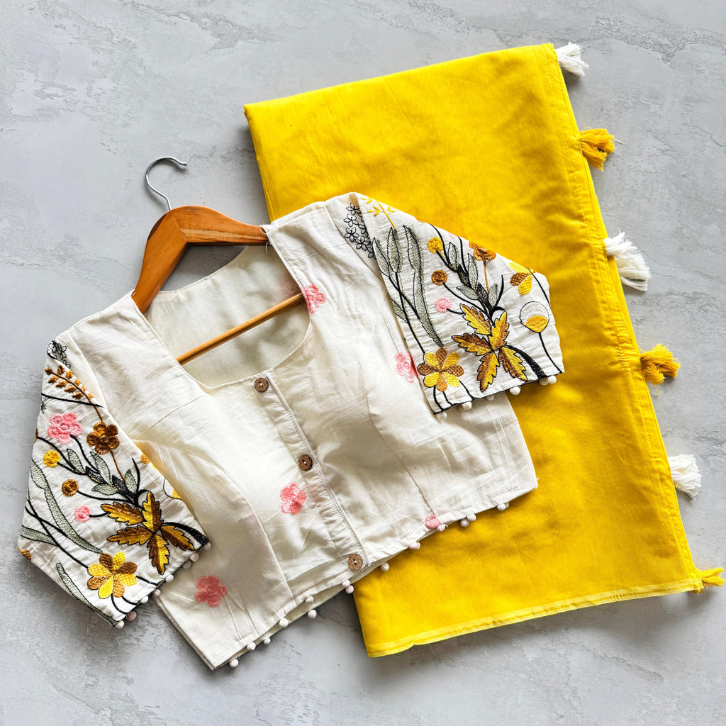 Hooriya fashions - Mulmul chanderi saree
