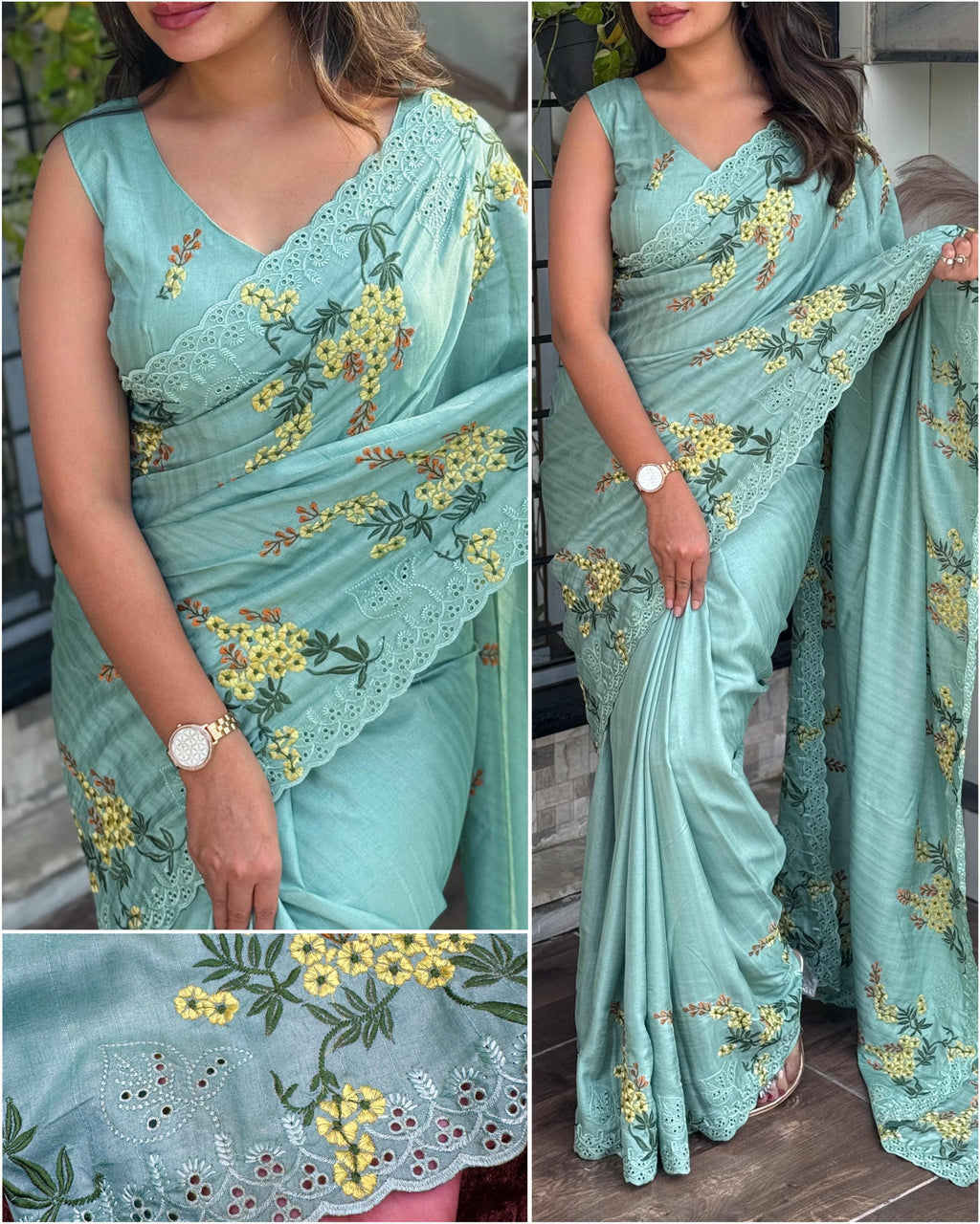 Hooriya fashions - Tusser cotton sarees