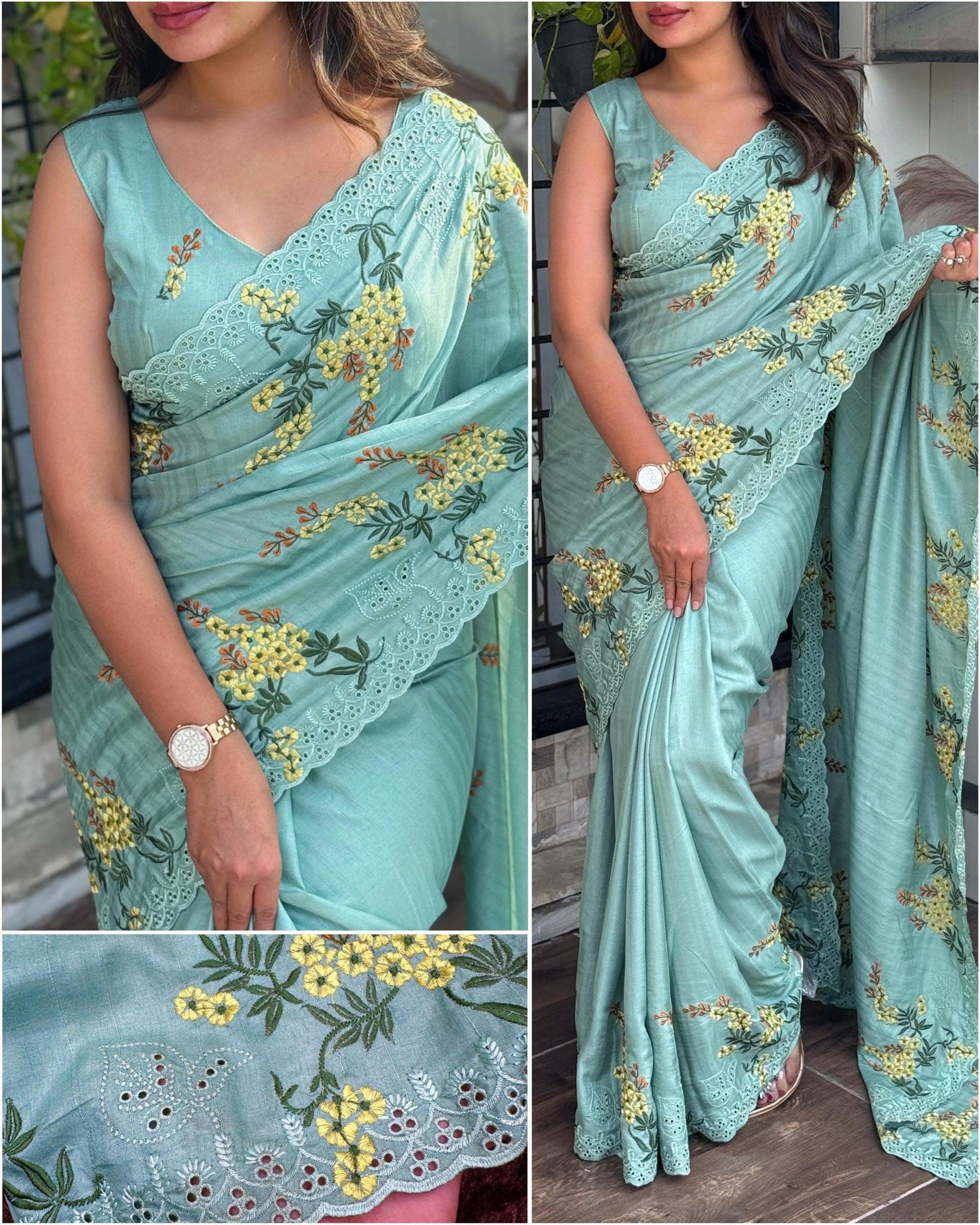 Hooriya fashions - Tusser cotton sarees