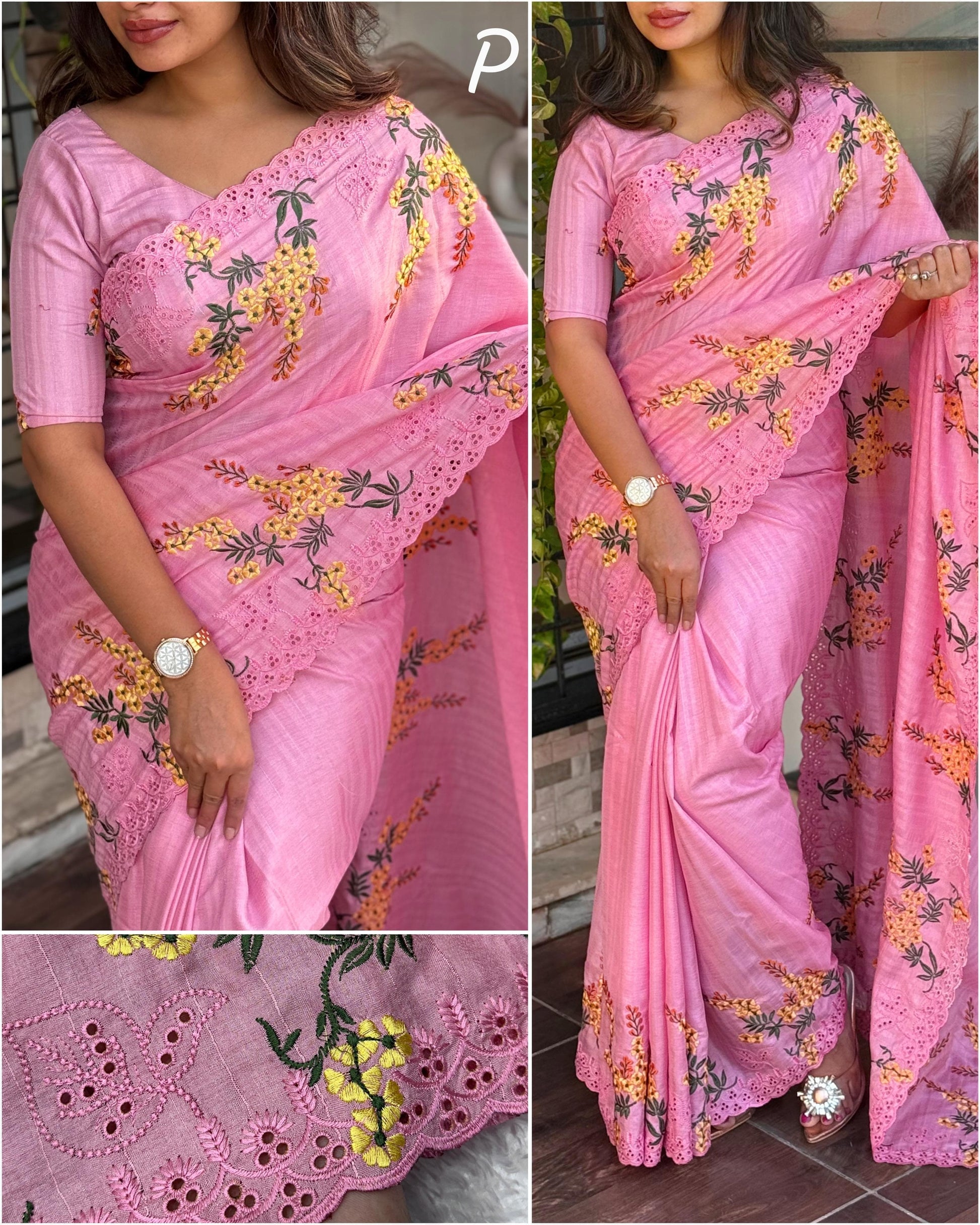 Hooriya fashions - Tusser cotton sarees