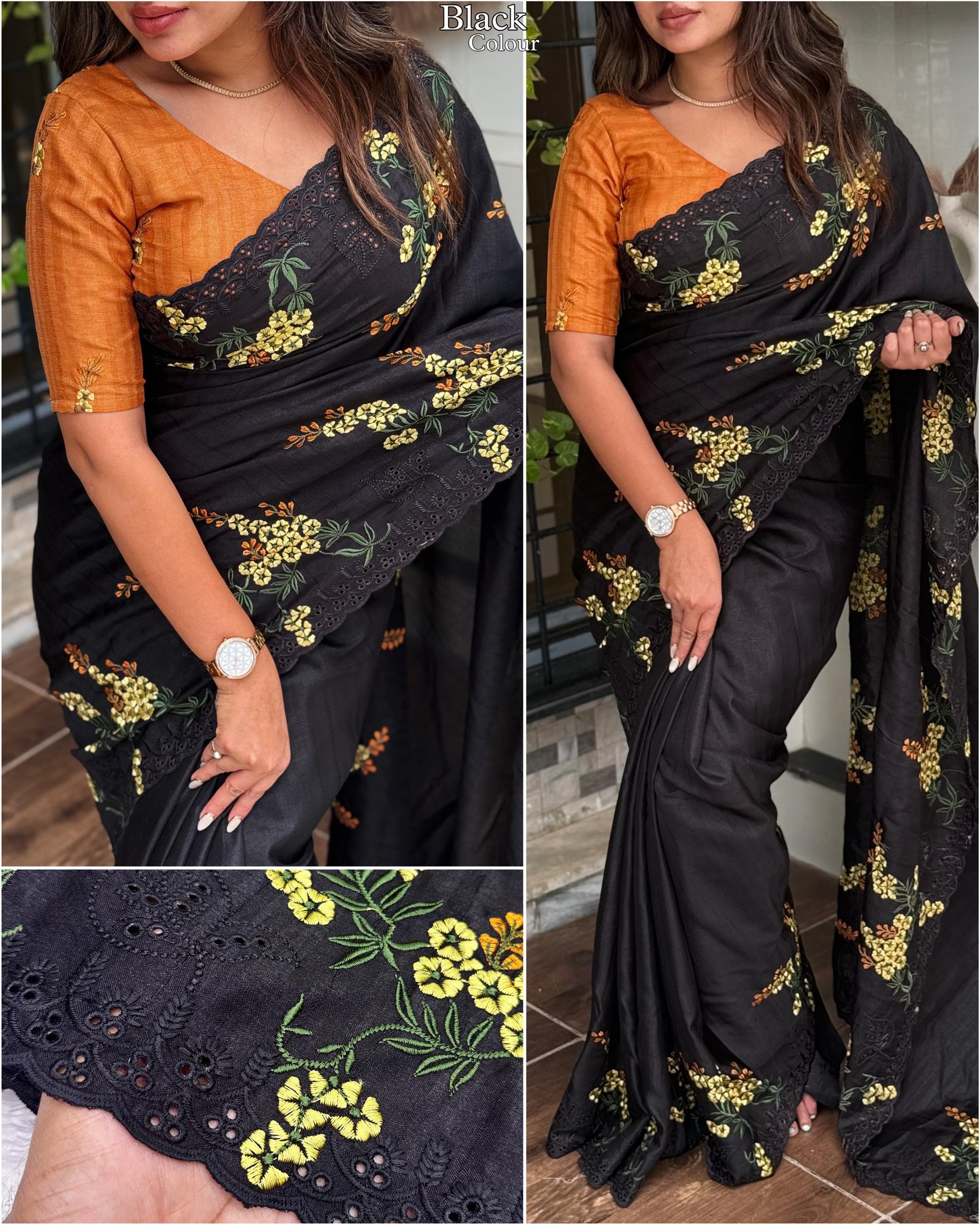 Hooriya fashions - Tusser cotton sarees