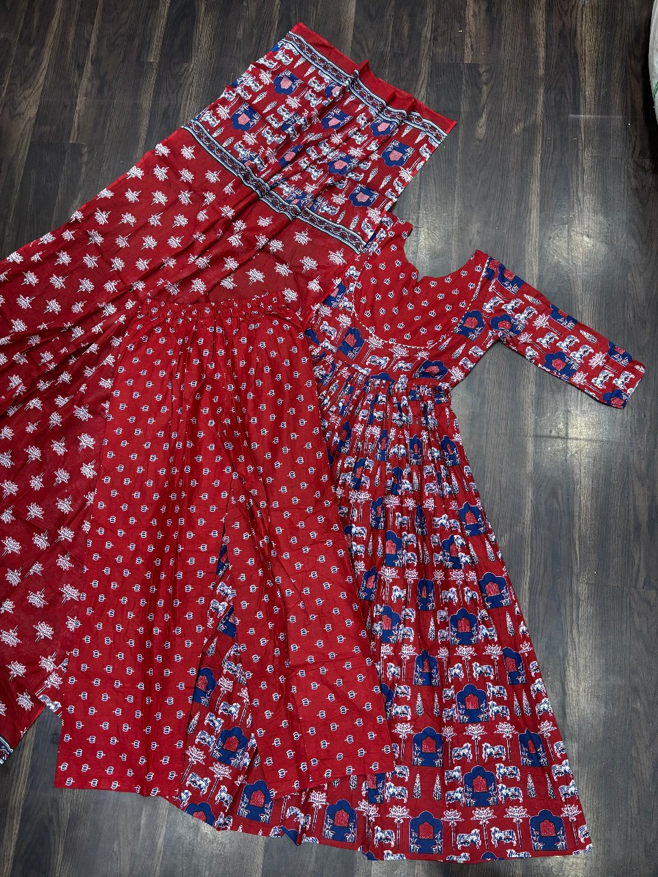 Hooriya fashions - Pure Cotton Kurti 3 pic set