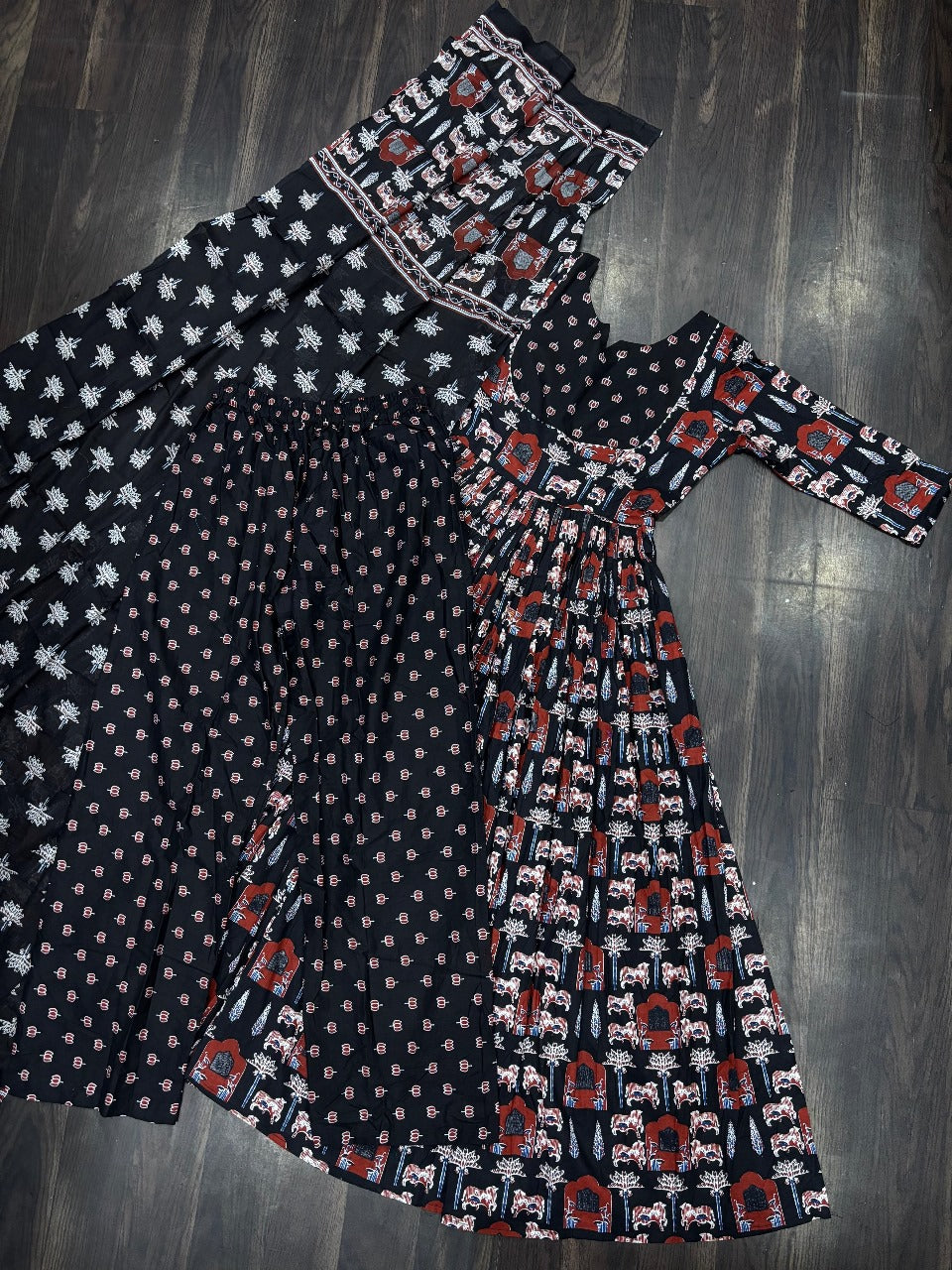 Hooriya fashions - Pure Cotton Kurti 3 pic set