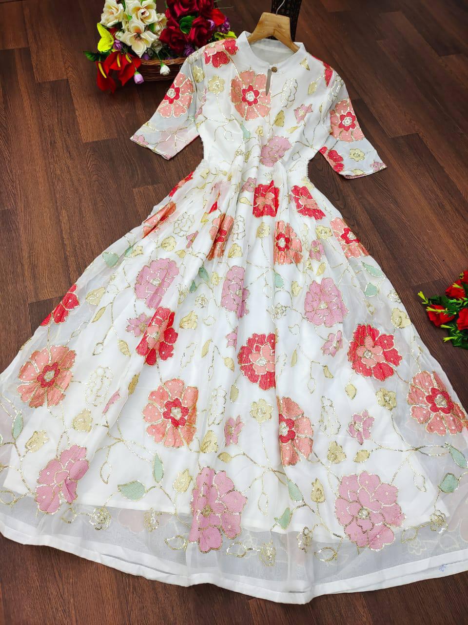 Hooriya fashions - Tebby Silk Gown