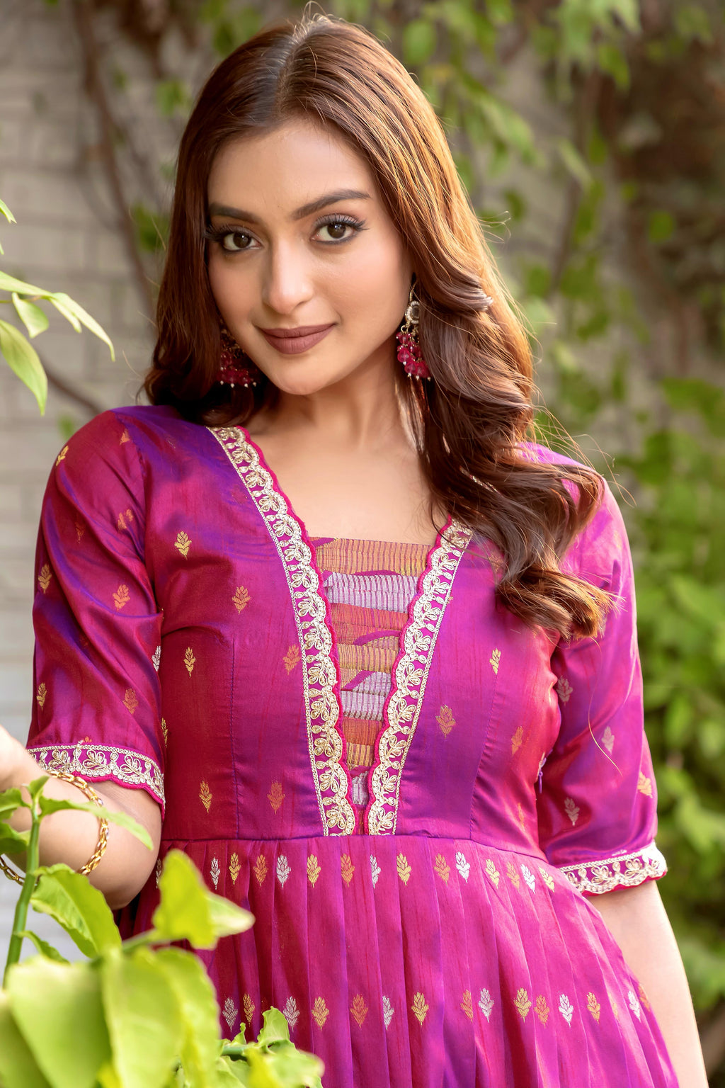Hooriya fashions - Craft Silk gown