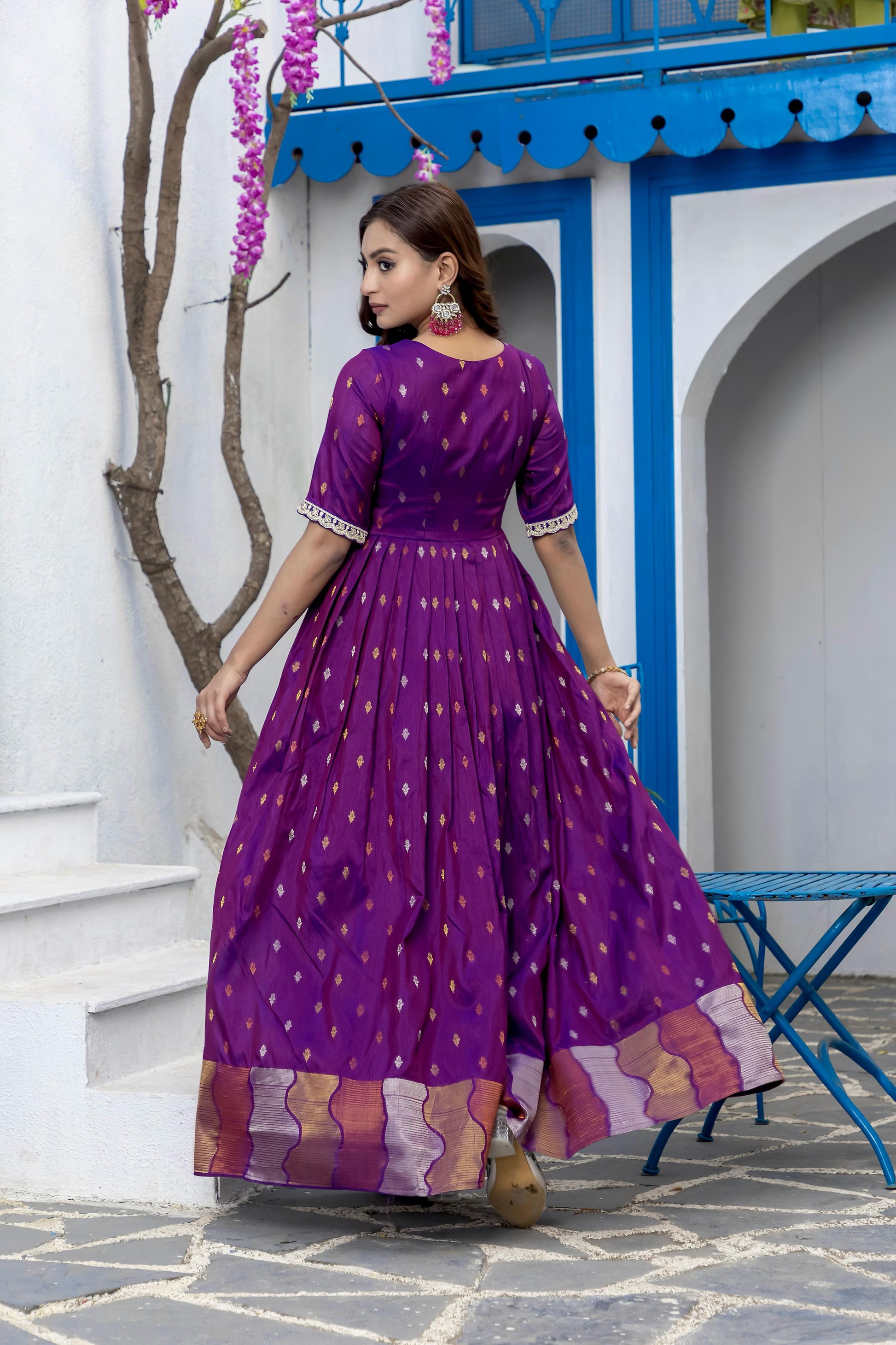 Hooriya fashions - Craft Silk gown
