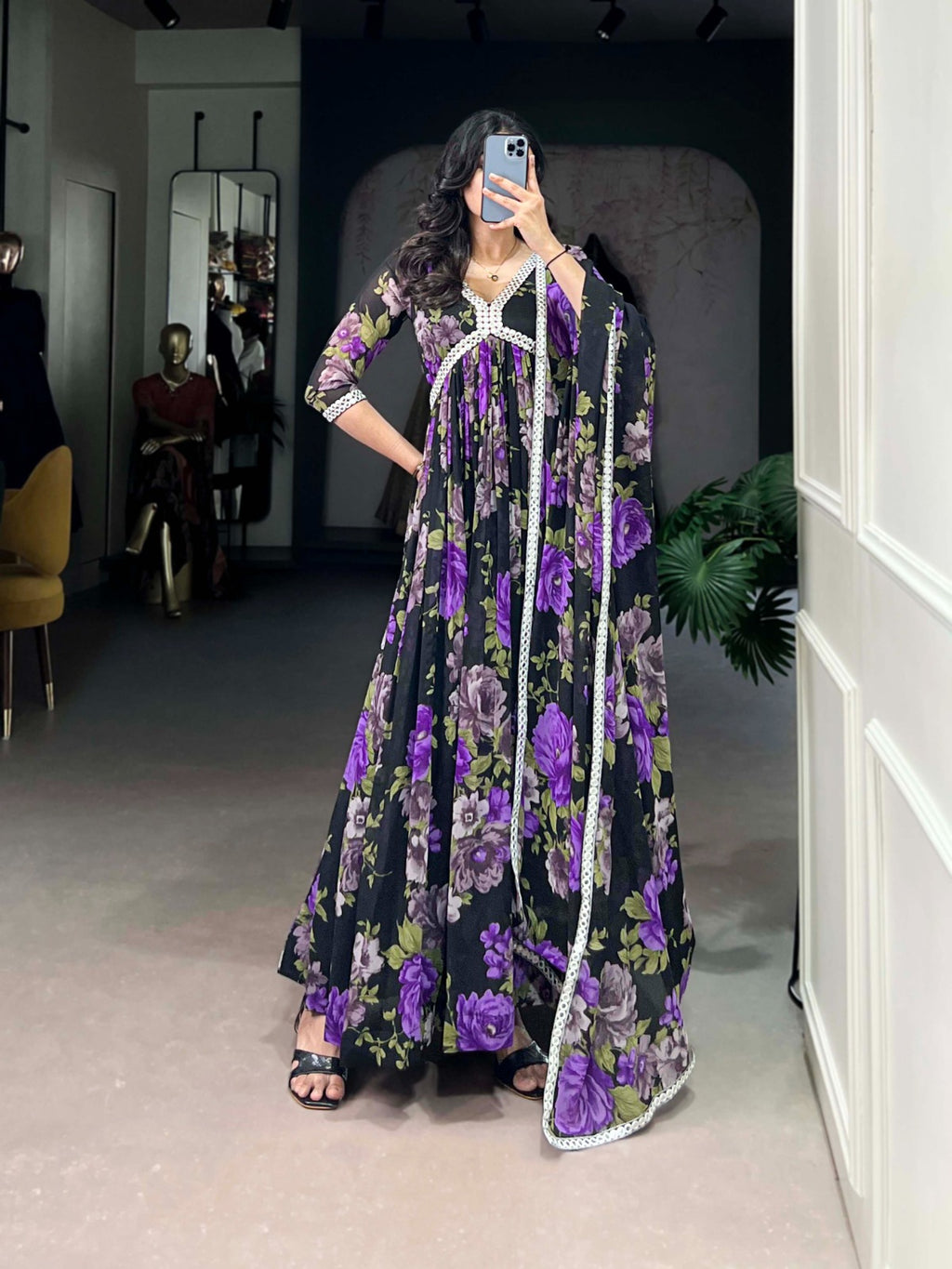 Hooriya fashions - Georgette gown