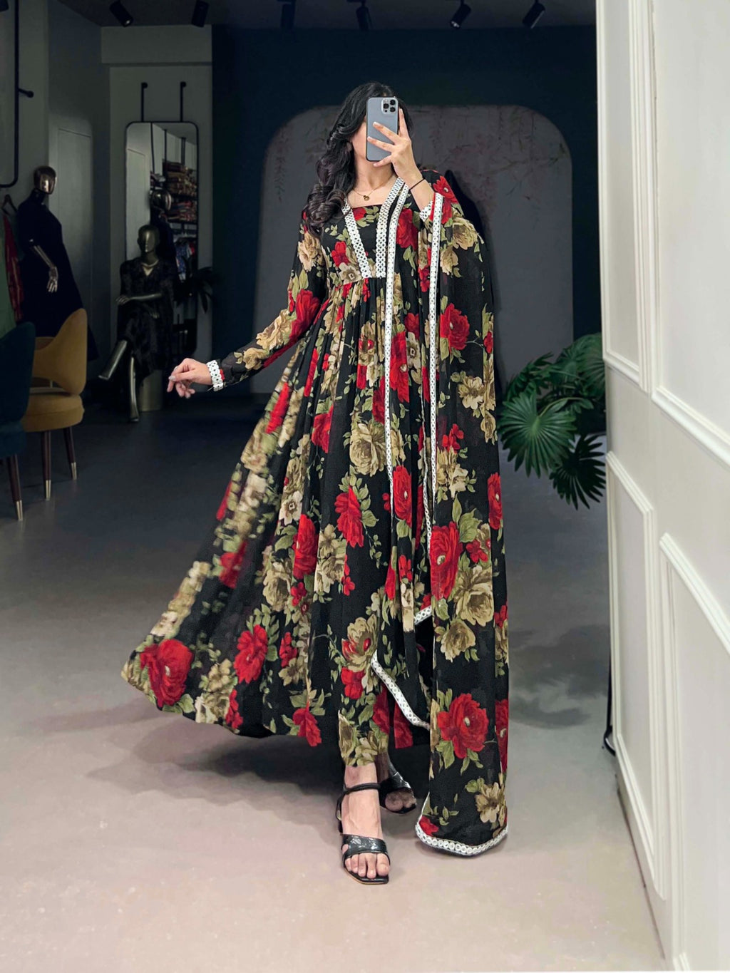 Hooriya fashions - Georgette gown