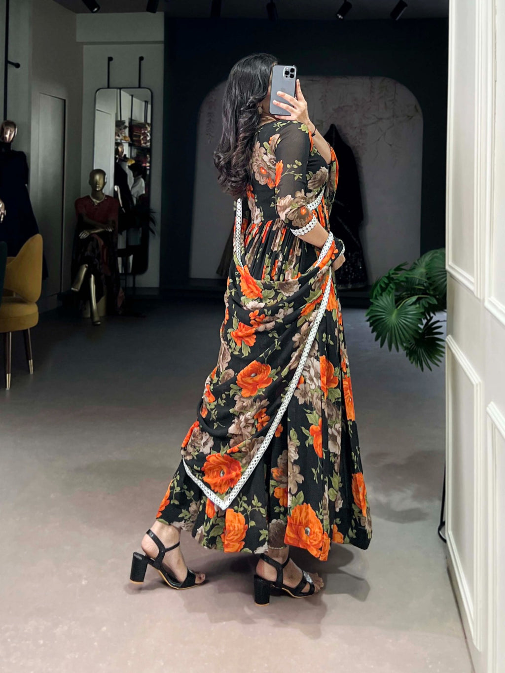 Hooriya fashions - Georgette gown