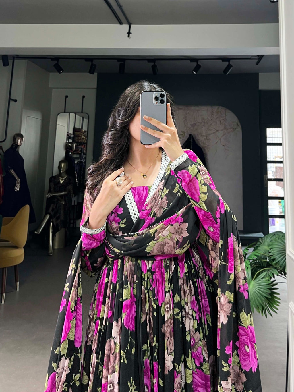 Hooriya fashions - Georgette gown