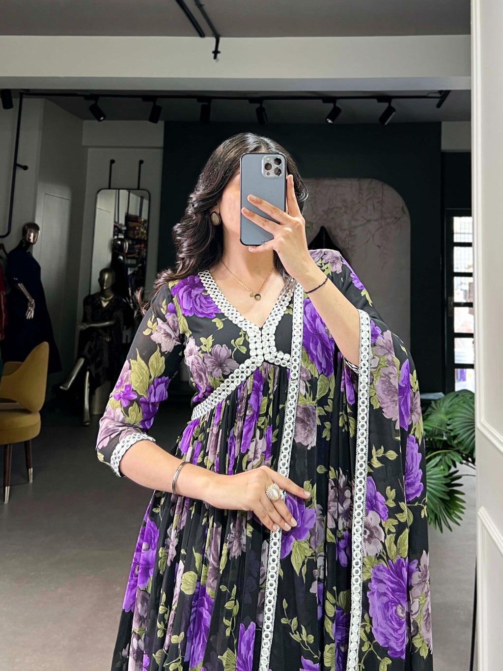 Hooriya fashions - Georgette gown