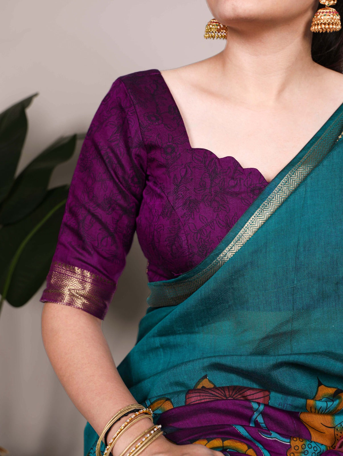 Hooriya Fashions - Polyester Viscose Chanderi Nature’s art in every weave Saree.