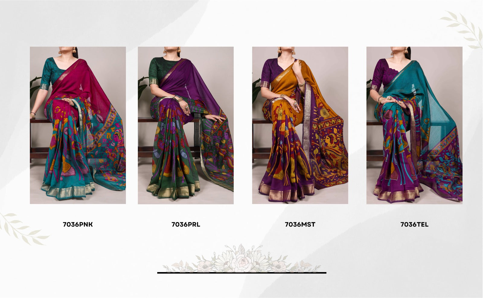 Hooriya Fashions - Polyester Viscose Chanderi Nature’s art in every weave Saree.