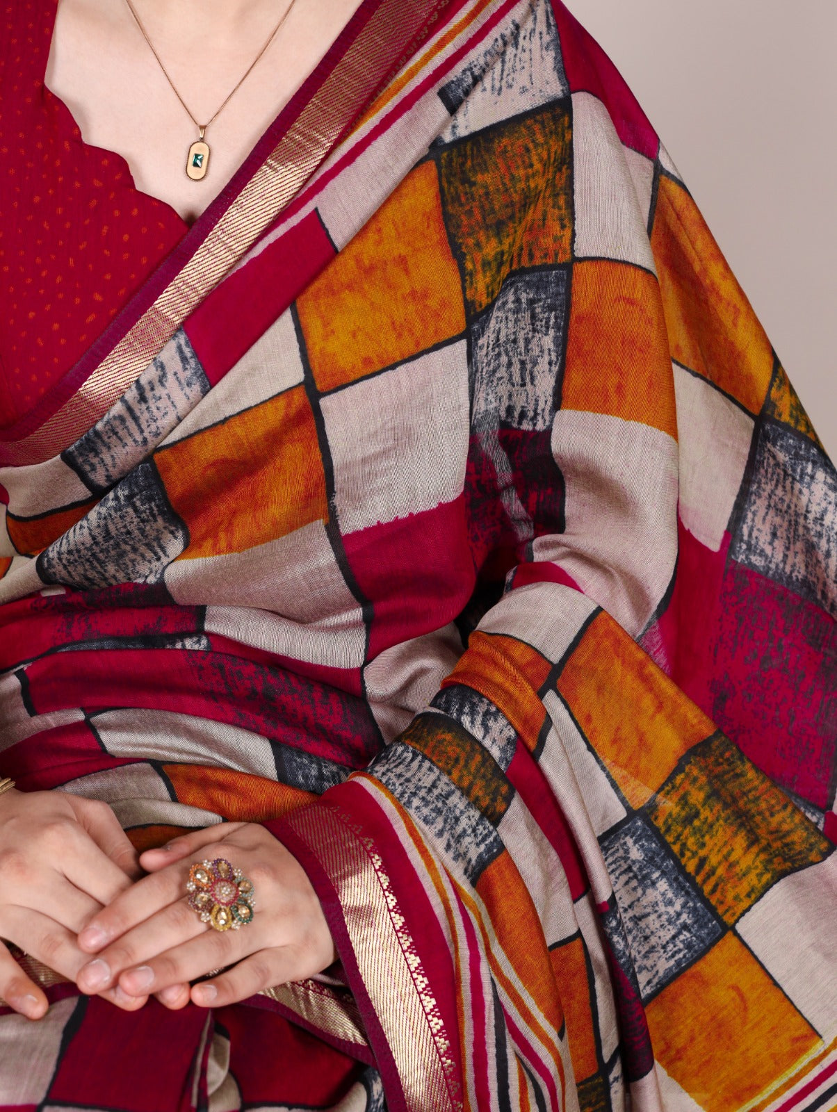 Hooriya fashions - Woven whispers of royalty, wrapped in Chanderi charm Saree.