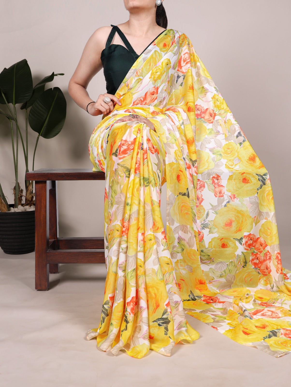 Hooriya Fashions - Satin Sarees