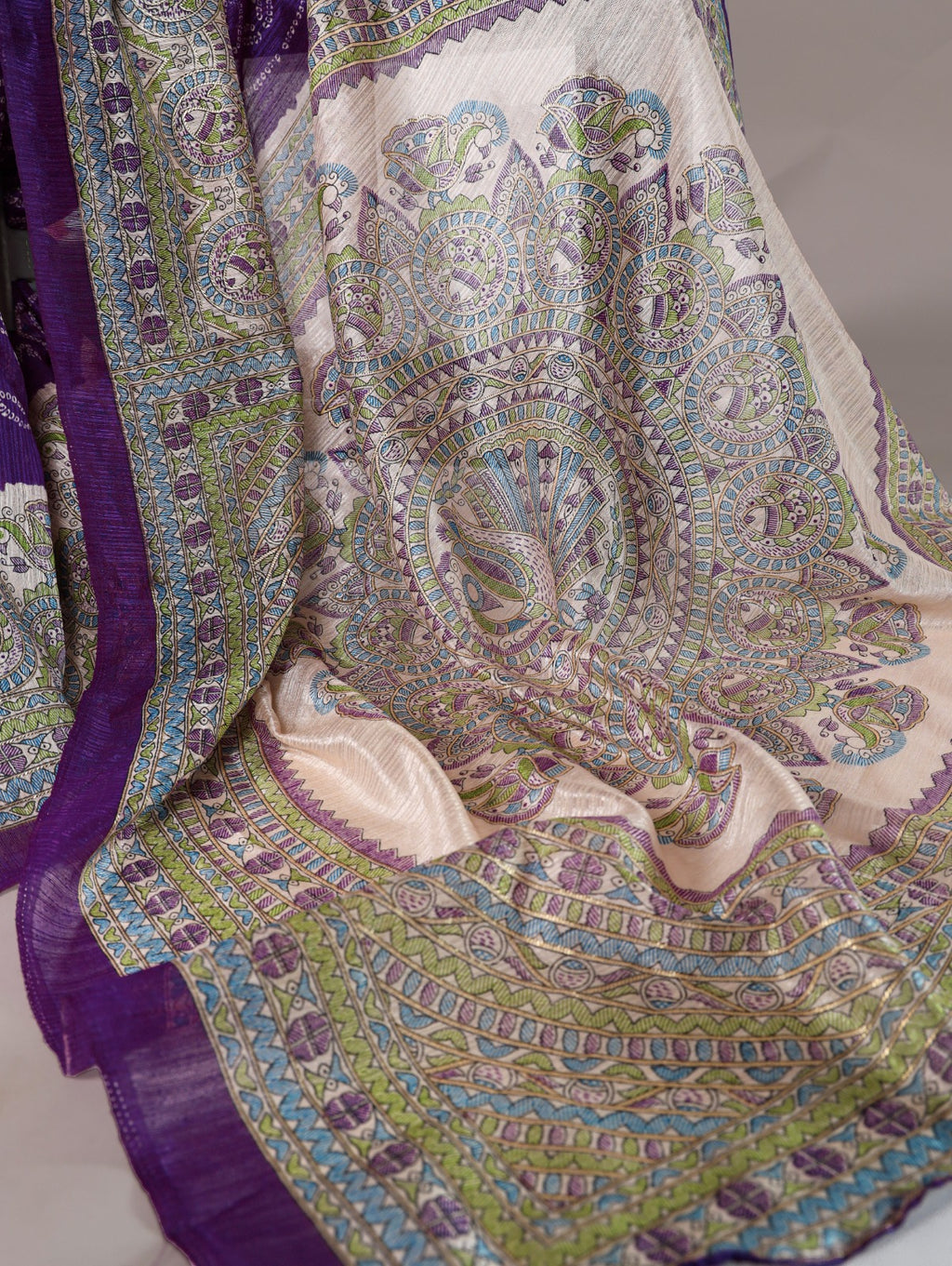 Hooriya fashions - Green Silk sarees.