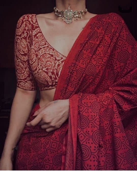 Hooriya fashions - Chanderi Cotton saree