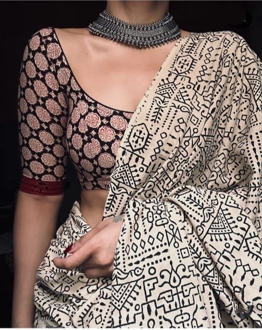 Hooriya fashions - Chanderi Cotton saree